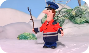 Postman Pat Goes Sledging