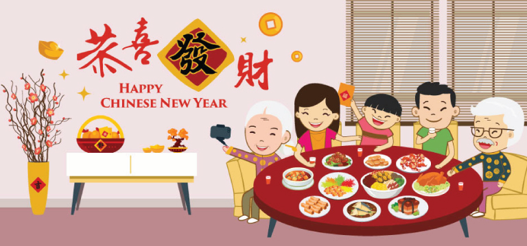 Chinese New Year dinner - English Task