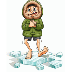 Get cold feet