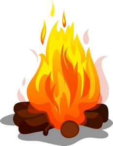 Bones in fire ritual