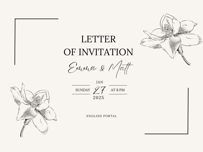 Letter of Invitation - How to Write and Examples