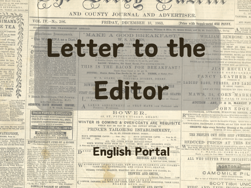 Letter to the Editor - How to Write and Samples