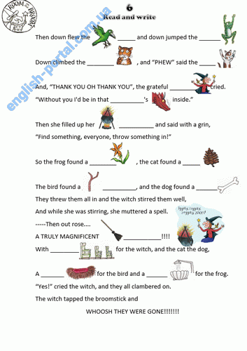 Download Room on the Broom Printable activities 6