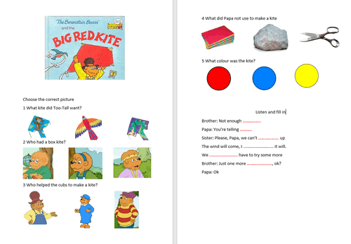 Download Worksheet Big Red Kite