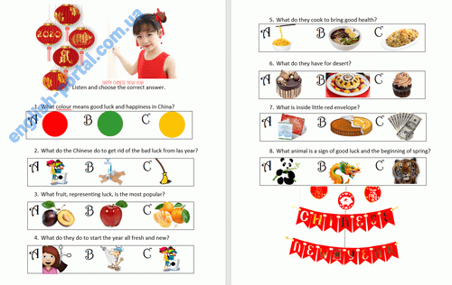 Download Chinese New Year 2 Worksheet