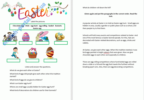 Download Easter Worksheet