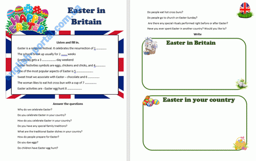 Download Easter in Britain Worksheet