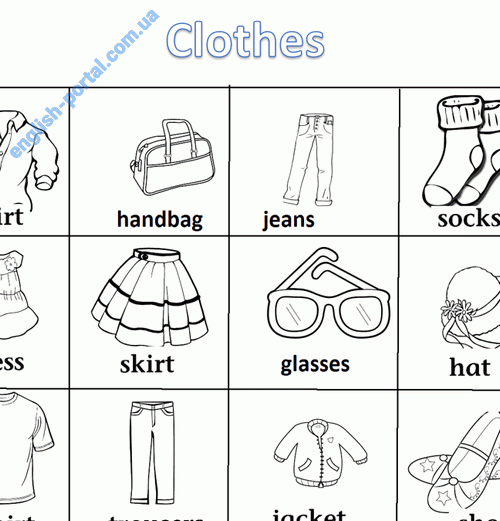Download Group1 Clothes Worksheet