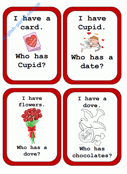 Download I Have Who Has Valentine