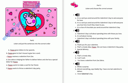 Download Peppa`s Valentine