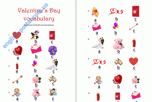 Download Valentine Vocabulary