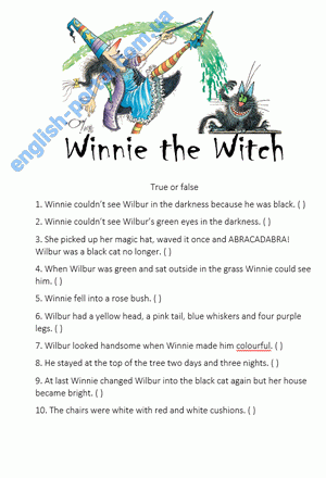 Download Winnie the Witch True or False