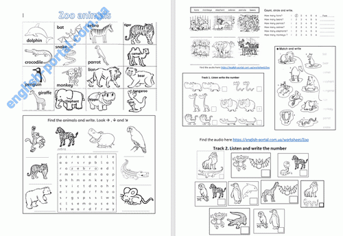 Download Zoo Animals Worksheet