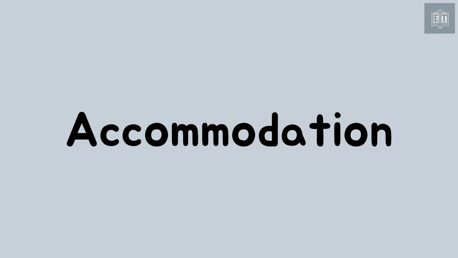 IELTS Speaking Accommodation