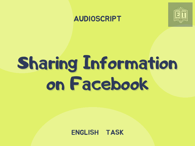 Sharing Information on Facebook