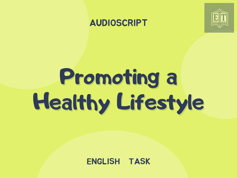 Promoting a Healthy Lifestyle