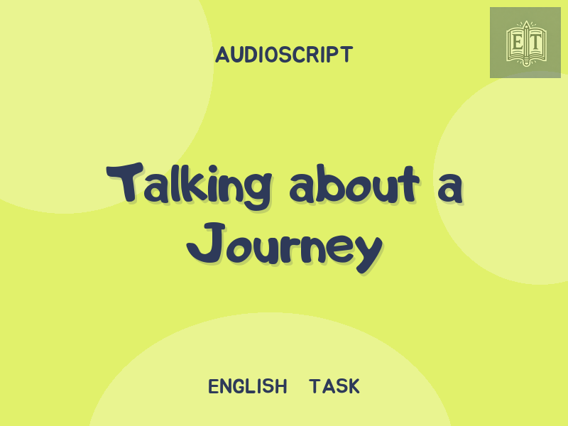 Talking about a Journey