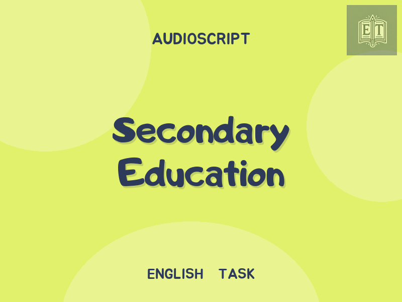 Secondary Education
