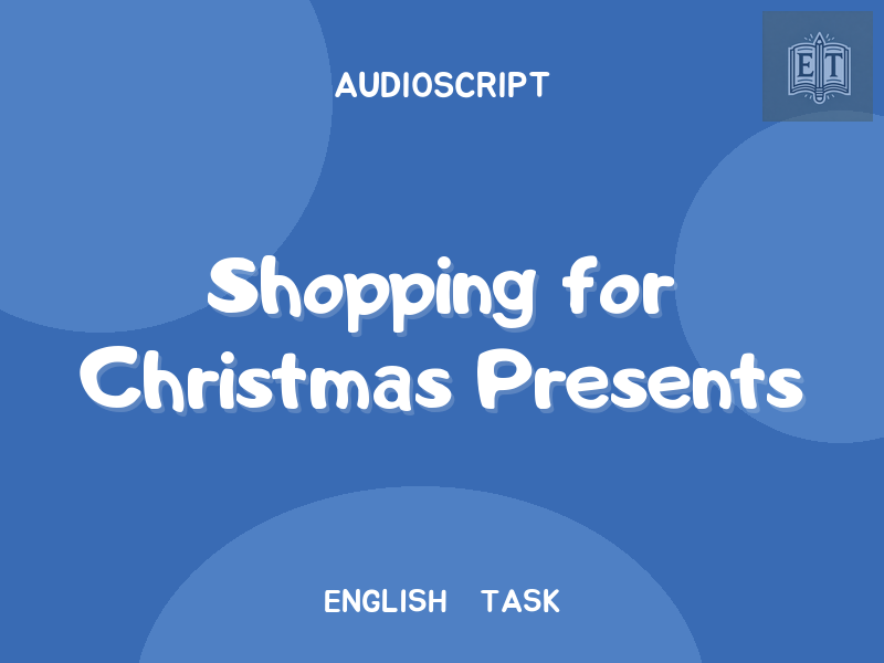 Shopping for Christmas Presents