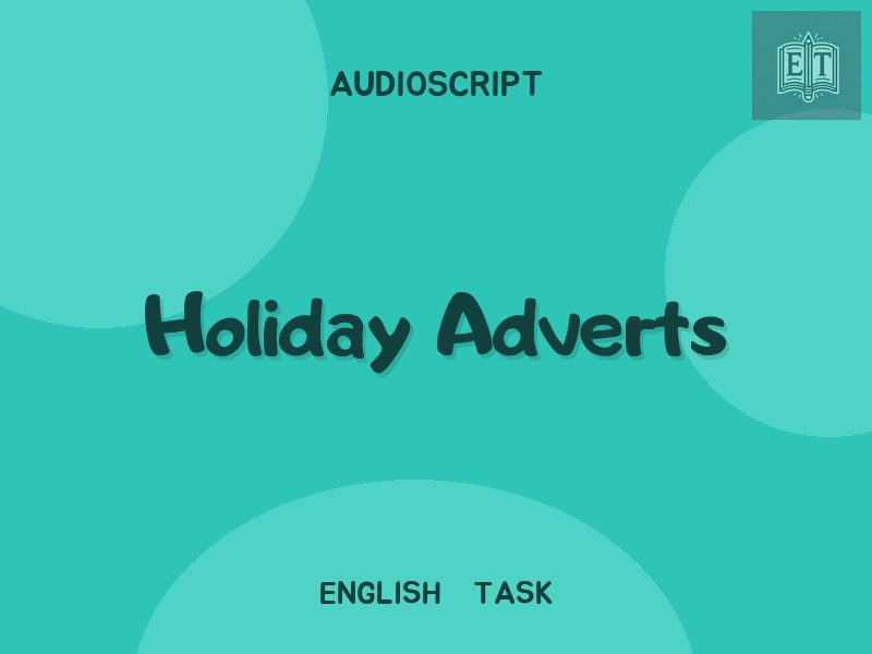 Holiday Adverts