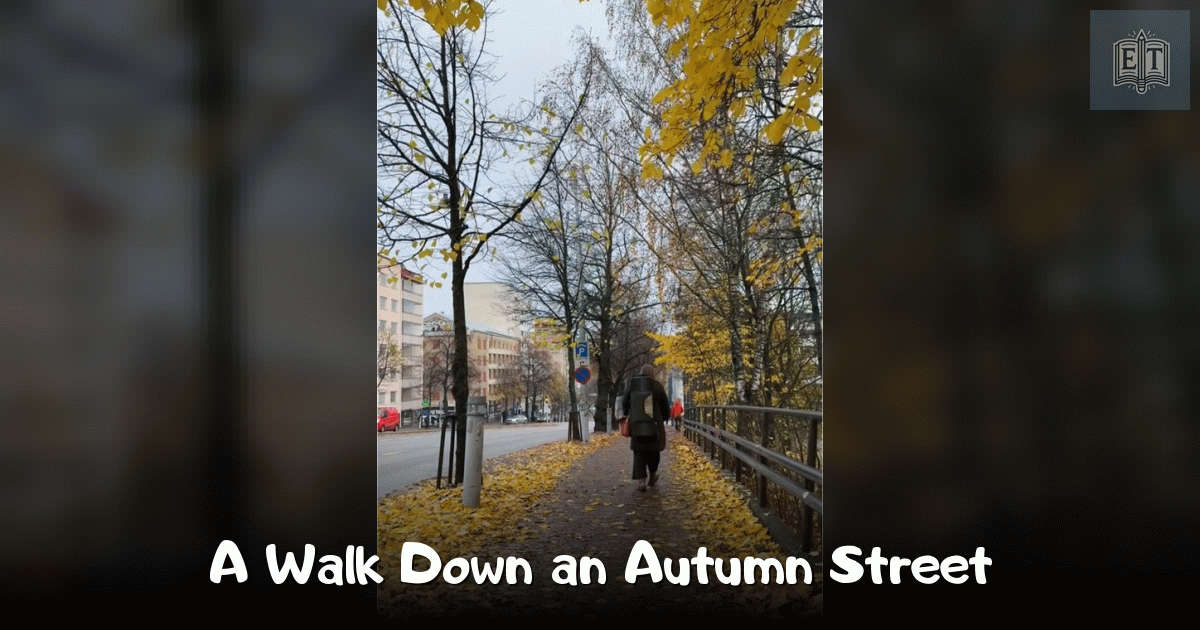 A Walk Down an Autumn Street