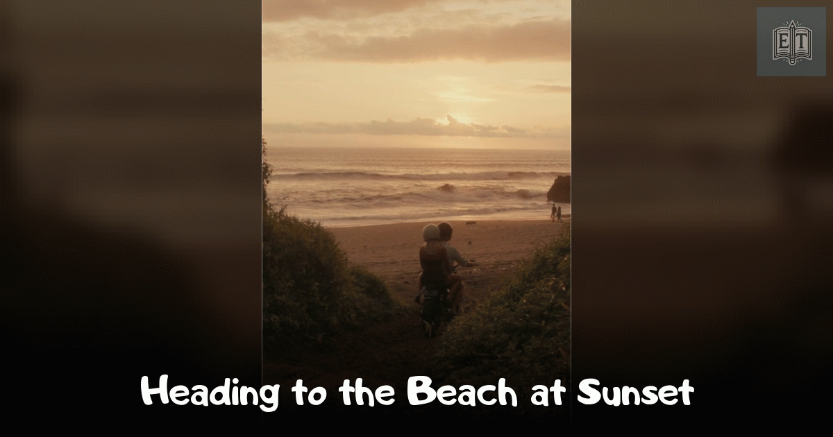 Heading to the Beach at Sunset