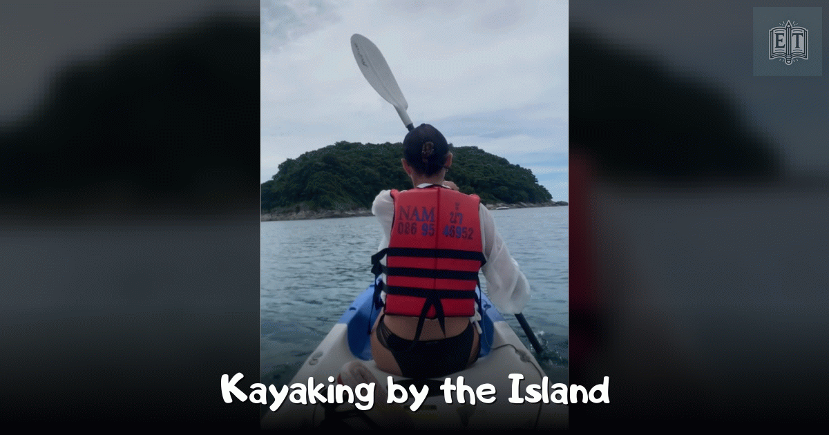 Kayaking by the Island