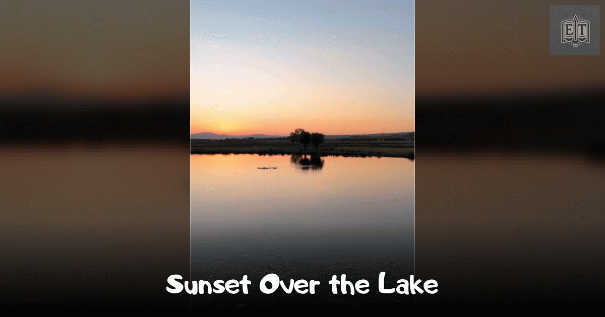 Sunset Over the Lake