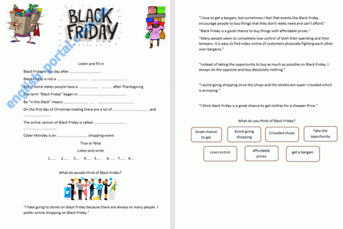 Download Black Friday Worksheet