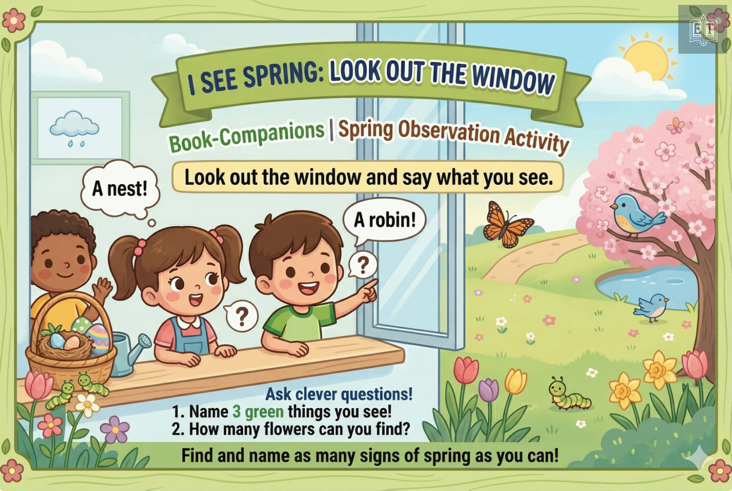 I See Spring: Look Out the Window | Spring Observation Activity
