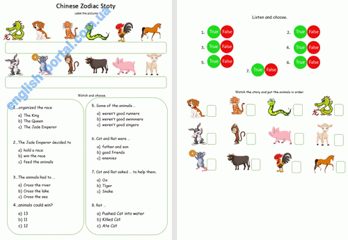 Download Chinese New Year Zodiac Worksheet