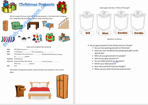 Download Christmas Presents Worksheet