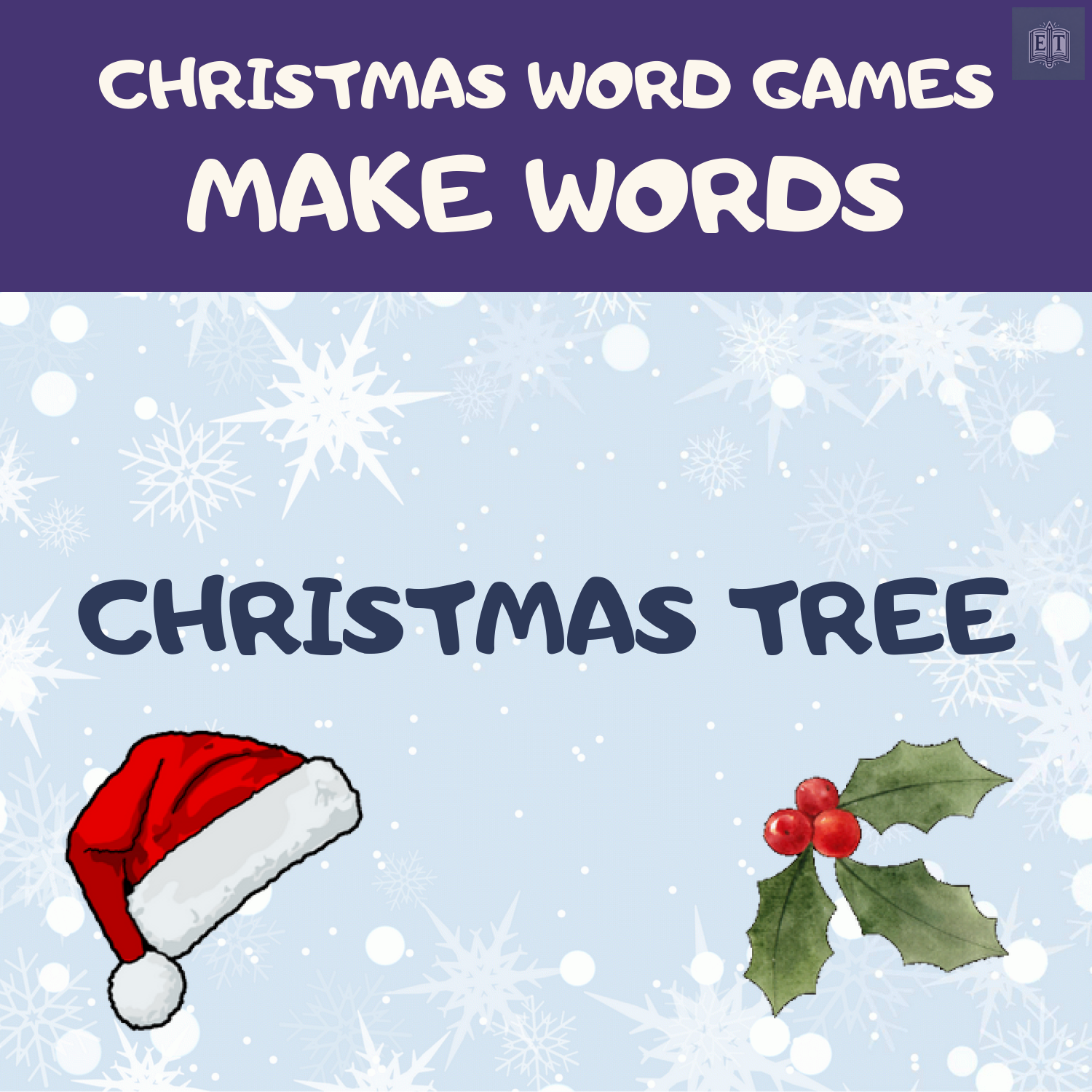 Christmas Word Games – Make Words from “Christmas Tree”
