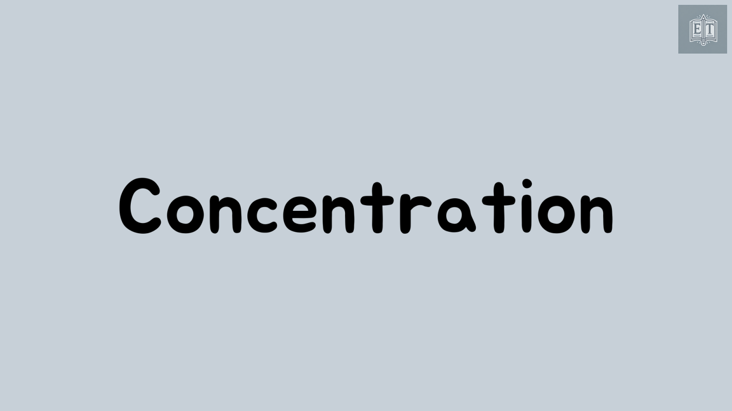 IELTS Speaking Concentration