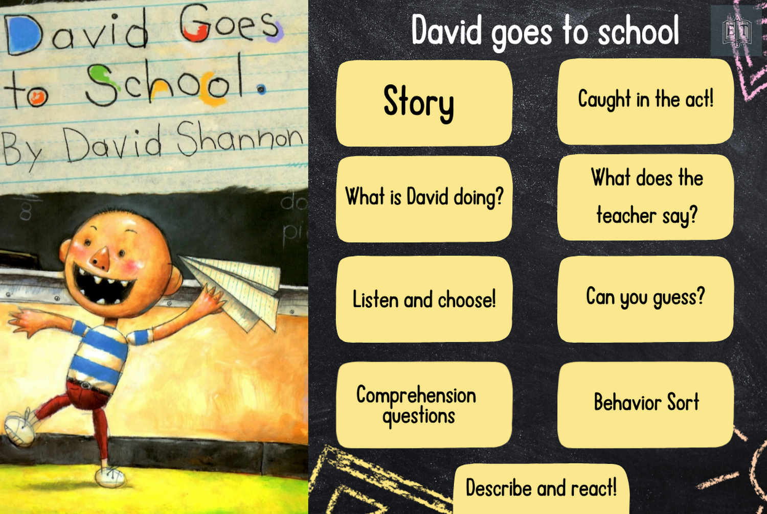 David Goes to School – Book Companion