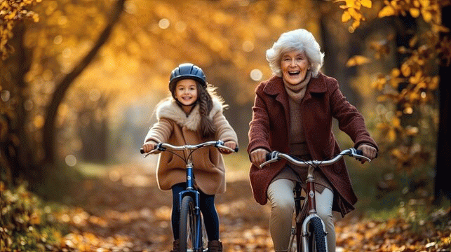 Download Picture description: Autumn bike ride. B1