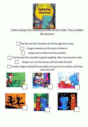Download Dragon's Halloween Worksheet 3