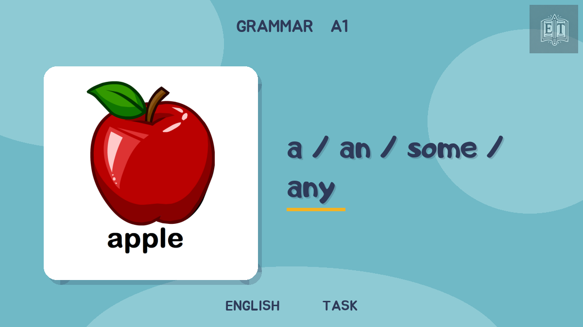 A, an, some or any