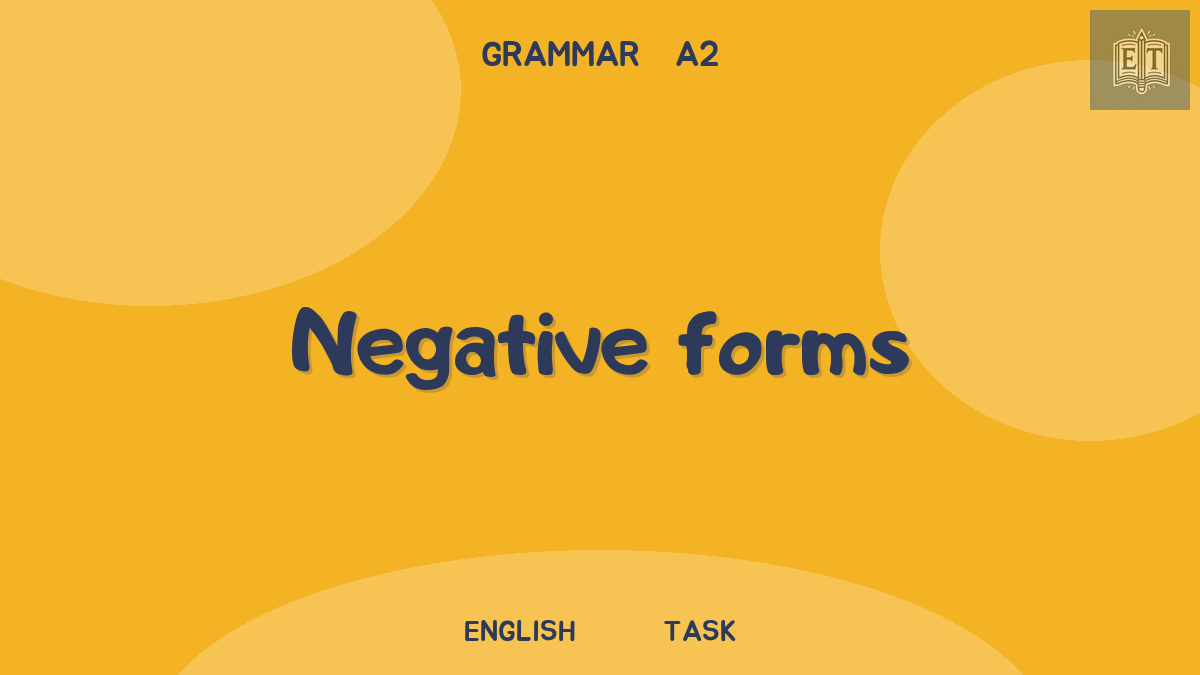 Past Continuous: negatives