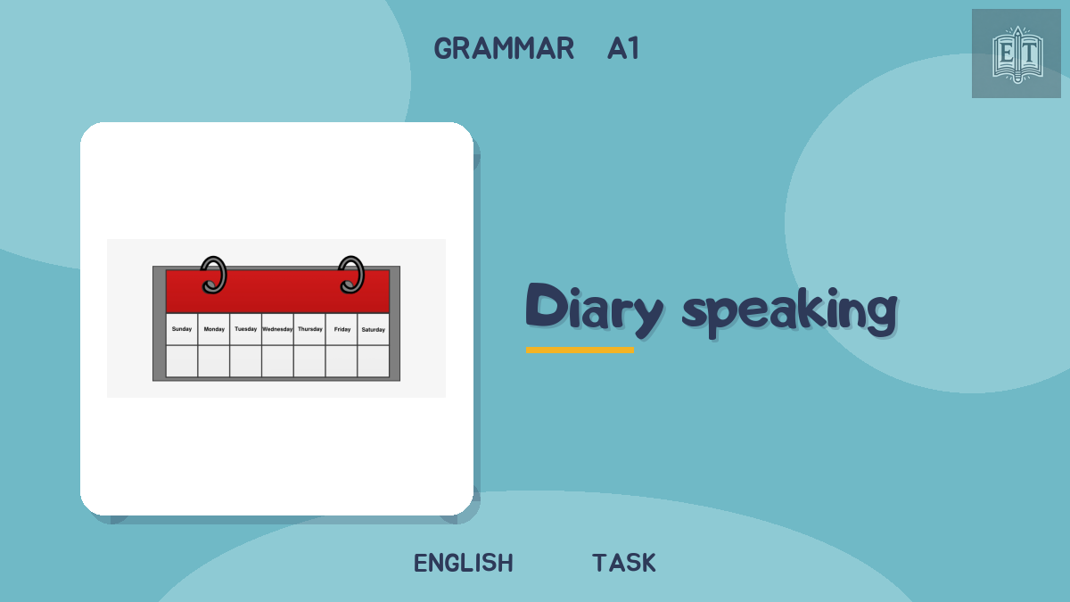 The future: diary speaking activity