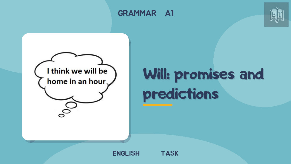 Will: promises, predictions, decisions