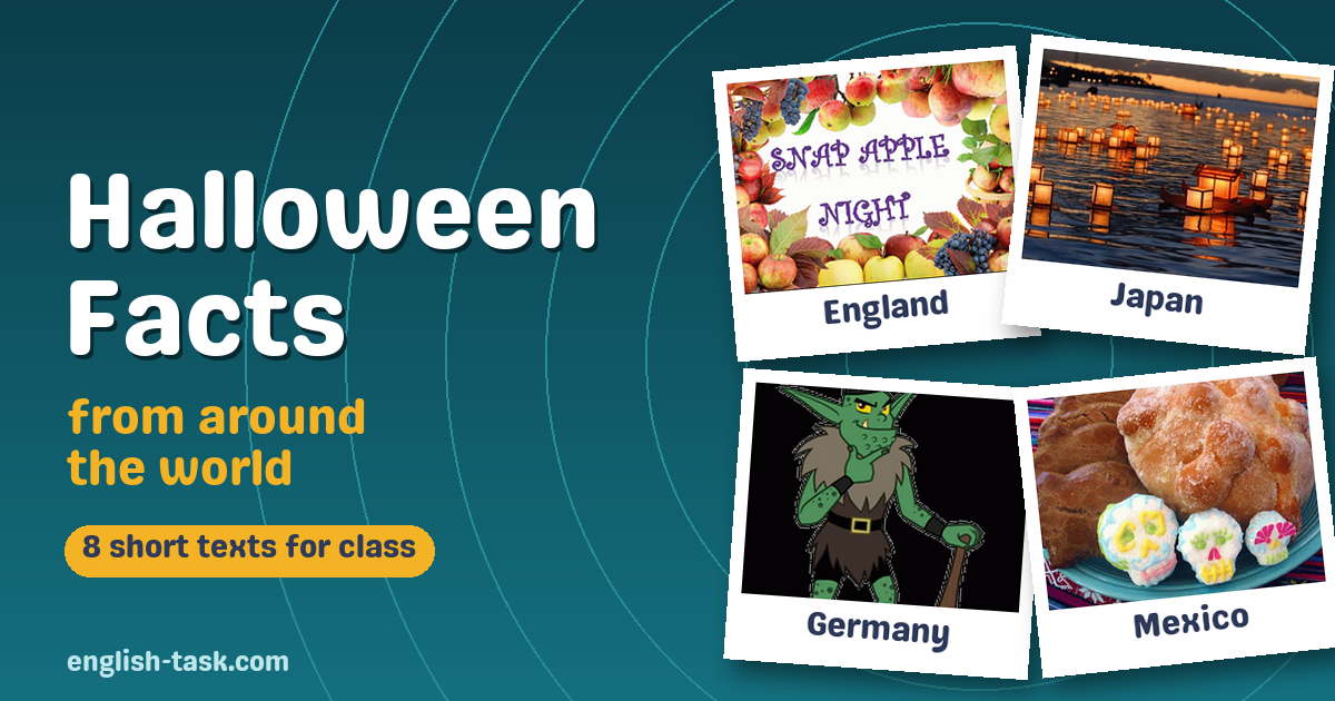 Halloween Facts from Around the World – 8 Short Texts