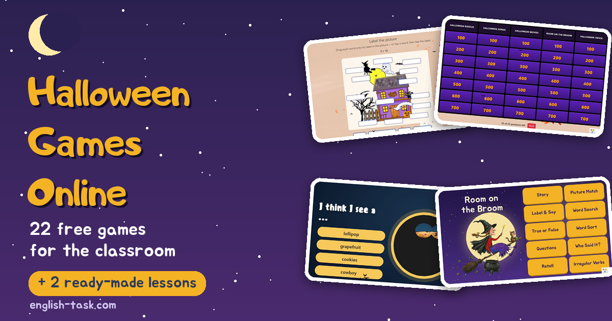 Halloween Games Online: 22 Free ESL Games + Lesson Plans