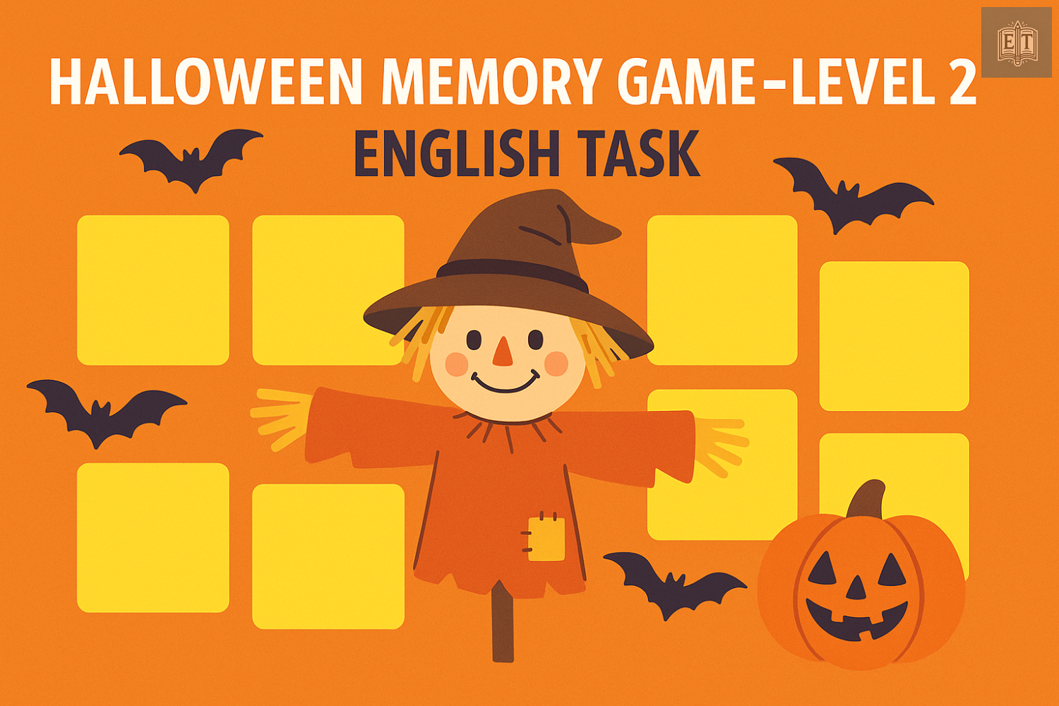 Halloween Memory Match for Kids – Level 2