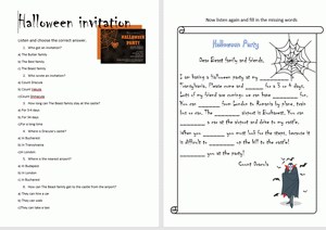 Download Halloween Invitation Worksheet