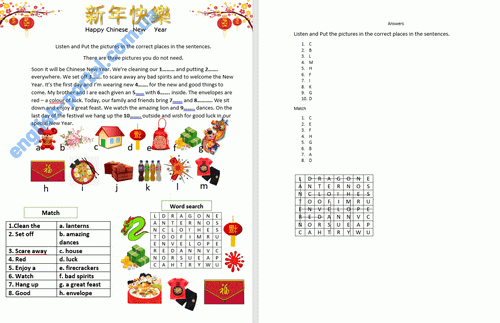 Download Happy Chinese New Year Worksheet