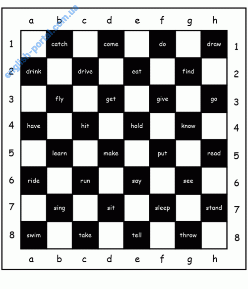 Download Irregular Verbs Game Draughts