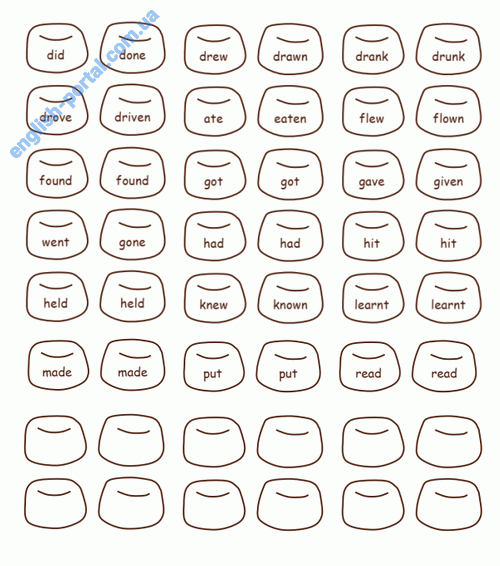 Download Irregular Verbs Game Hot chocolate marshmallow