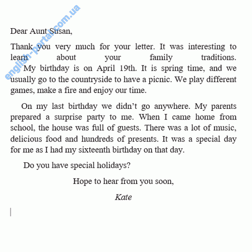 Informal Letter to a Friend: About Your Birthday