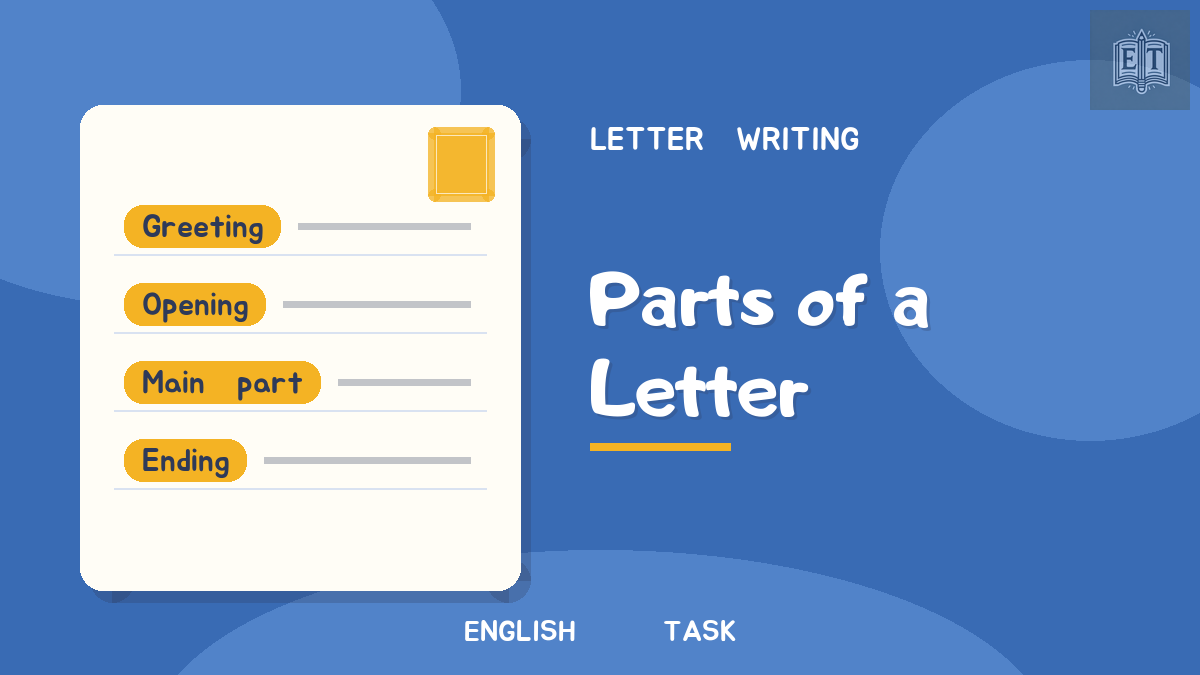 Parts of a letter: sort the pieces
